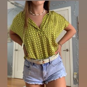 Michael Kors Yellow Blouse